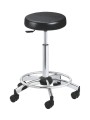Tabouret de coiffure pied cerclé MONTE-CARLO JACQUES SEBAN noir