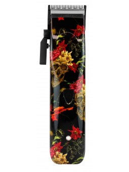 Coque TH35 customisée Fleurs et Tête de mort