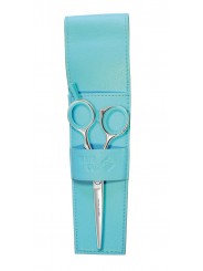 Ciseaux de coiffure FASHION HAIRCUT taille 5'5  bleu turquoise