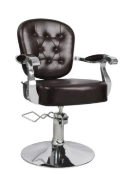 Fauteuil de coiffure CAMBRIDGE JACQUES SEBAN marron vieilli