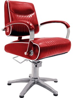 Fauteuil de coiffure MEMPHIS JACQUES SEBAN rouge