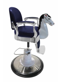 Fauteuil de coiffure enfant MANEGE JACQUES SEBAN bleu