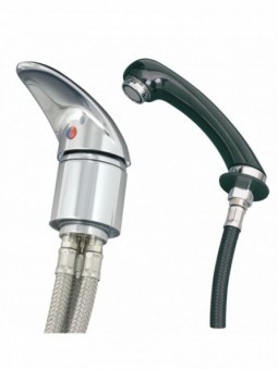 Mitigeur complet chromé pour bac à shampoing JACQUES SEBAN