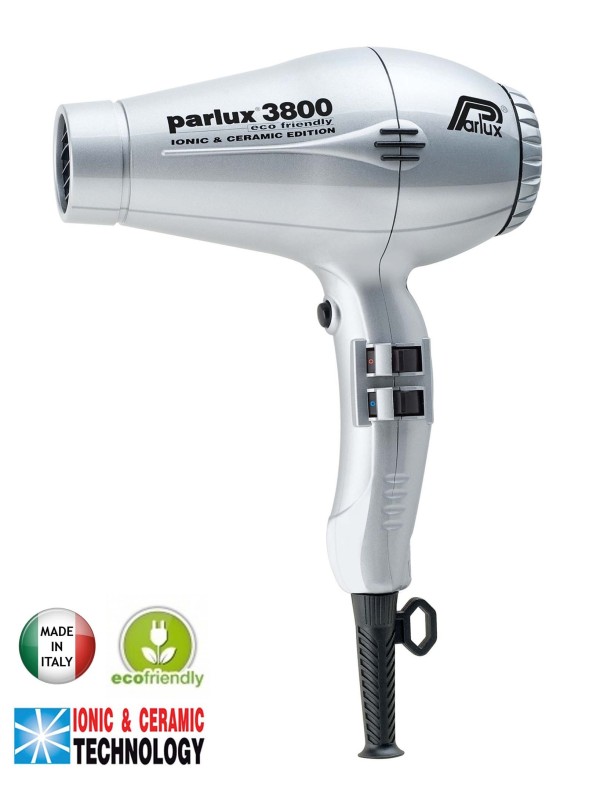 Sèche-cheveux professionnel 3800 Ionic PARLUX argent