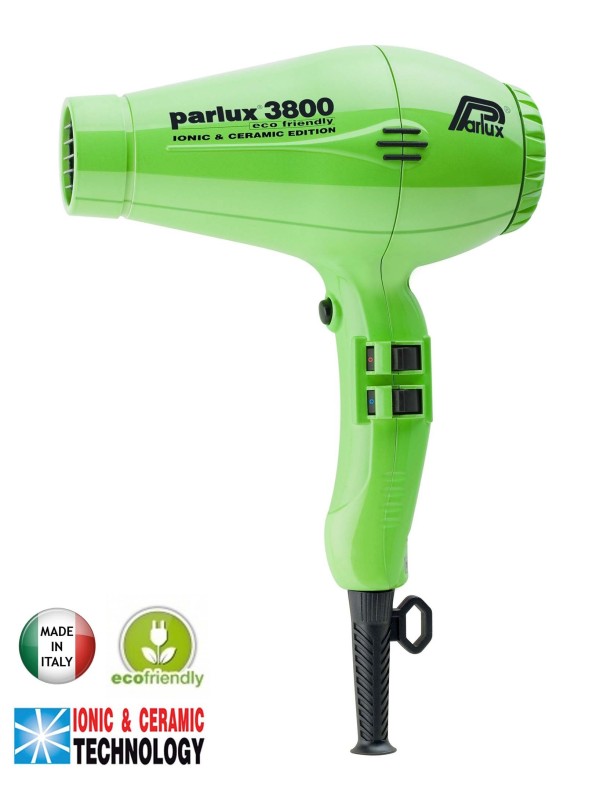 Sèche-cheveux professionnel 3800 Ionic PARLUX vert