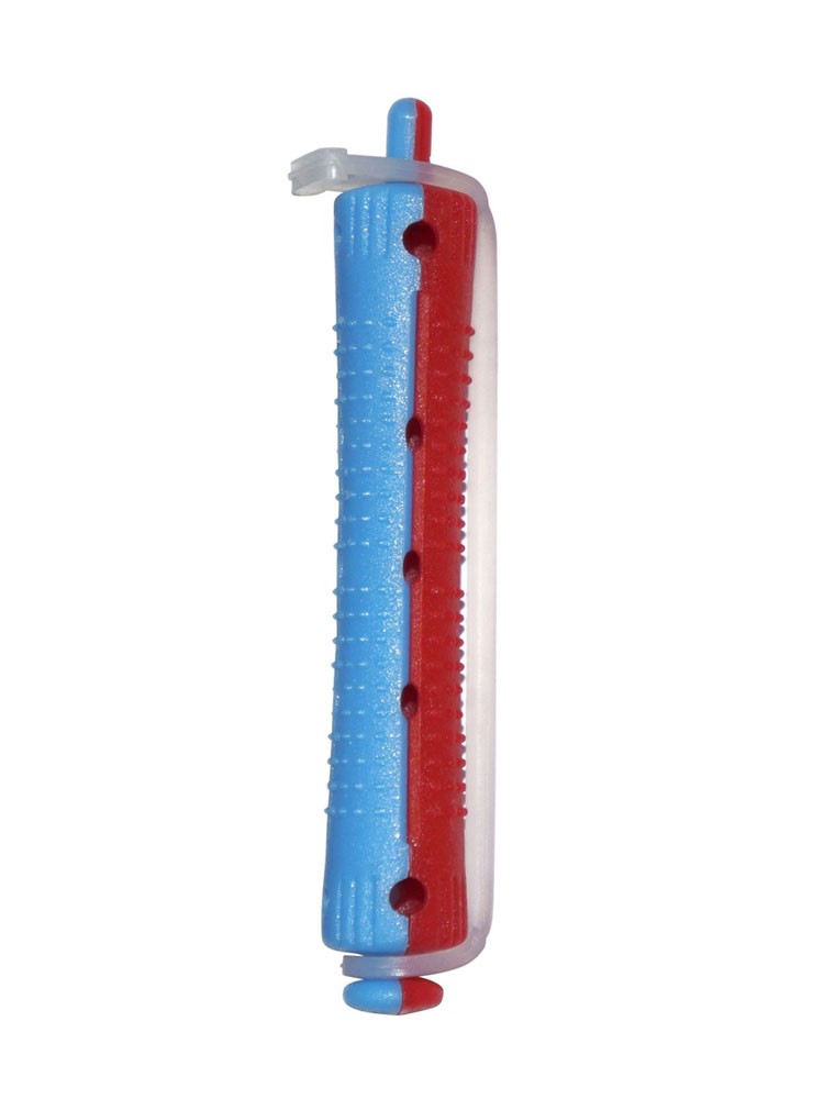 Bigoudis permanente cheveux ECOLE JACQUES SEBAN rouge/bleu court X12