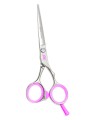 Ciseaux de coiffure FASHION HAIRCUT taille 5'5  rose fuchsia