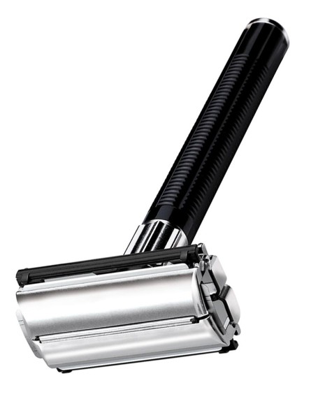 Rasoir de barbier double Edge POPULAR FEATHER noir