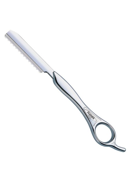 Rasoir de coiffeur Styling Color grand modèle FEATHER argent