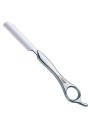 Rasoir de coiffeur Styling Color grand modèle FEATHER argent