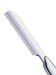 Rasoir de coiffeur Styling Color grand modèle FEATHER argent