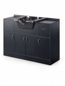 Meuble de barbier lave tête JACQUES SEBAN bois