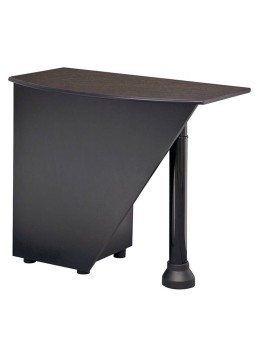 Meuble de caisse salon de coiffure BALI JACQUES SEBAN noir et poirier