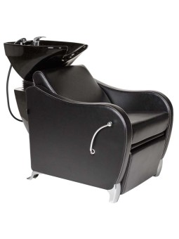 Bac à shampoing BEVERLY JACQUES SEBAN cuve noire revêtement noir