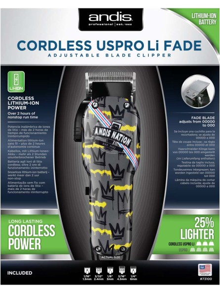 Tondeuse professionnelle USPRO Li FADE LCL ANDIS