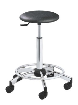 Tabouret de coiffure pied cerclé BEAUSOLEIL JACQUES SEBAN noir