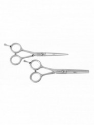 Ciseaux de coiffure FUN gaucher 5'5 et sculpteur 30 dents HAIRCUT