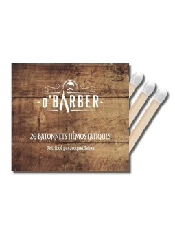 Pochette de 20 bâtonnets hémostatiques spécial rasage O BARBER