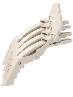 Pinces cheveux CROCODILE X4  Beige JACQUES SEBAN NATURE