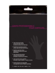 Gants de coloration latex noir par paire JACQUES SEBAN medium