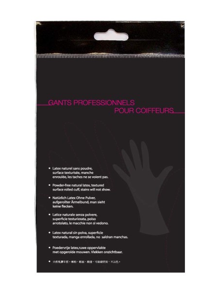 Gants de coloration latex noir par paire JACQUES SEBAN medium