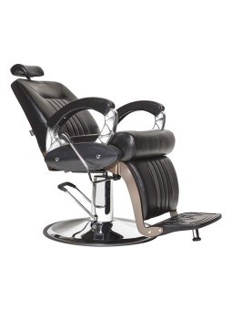 Fauteuil barbier KINGSTON JACQUES SEBAN rouge et noir