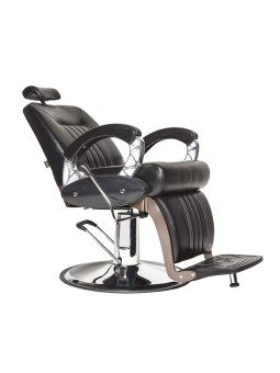 Fauteuil barbier KINGSTON JACQUES SEBAN marron vieilli