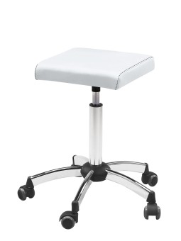 Tabouret de coiffure SQUARE JACQUES SEBAN blanc