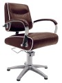 Fauteuil de coiffure MEMPHIS JACQUES SEBAN marron vieilli