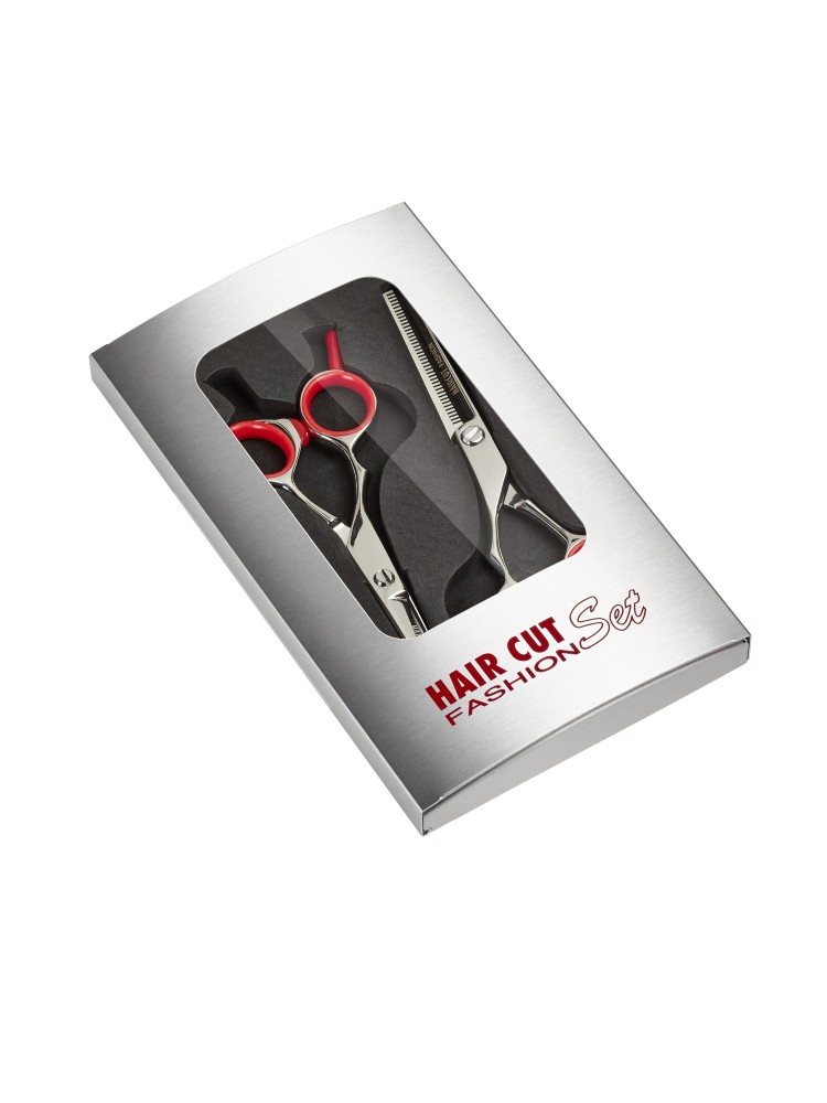 Ciseaux de coiffure + sculpteur gaucher FASHION HAIRCUT taille 5'5