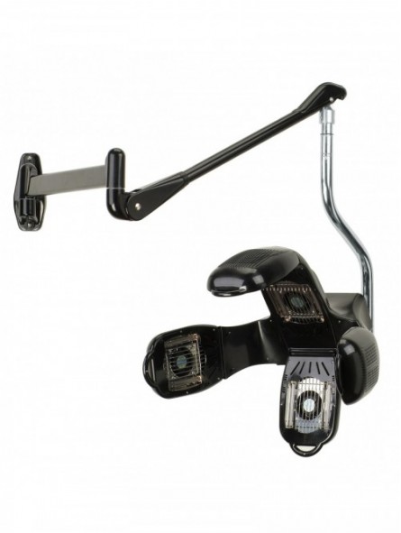 Casque sèche cheveux infrarouge HARMONY sur bras noir
