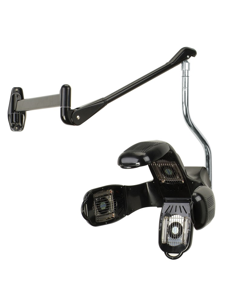 Casque sèche cheveux infrarouge HARMONY sur bras noir
