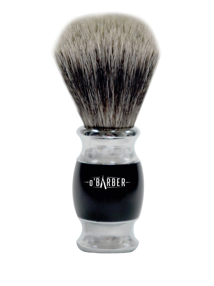 Blaireau pur blaireau manche métal O'BARBER