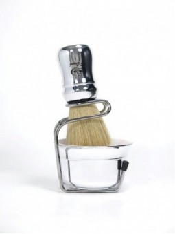 Kit de rasage professionnel blaireau poils synthétiques OMEGA