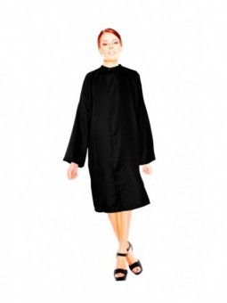 Peignoir de coiffure femme noir PENELOPE JACQUES SEBAN